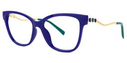 Stevens Cateye Blue Glasses1