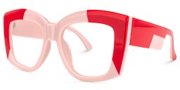 Gopaul Geometric Red Glasses1