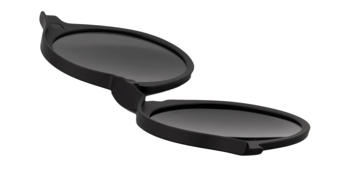 Clip-on Black Glasses | Zeelool Glasses4