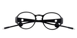 Odelia Round Black Glasses1