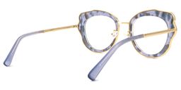 Christie Geometric Blue-Leapard Glasses3