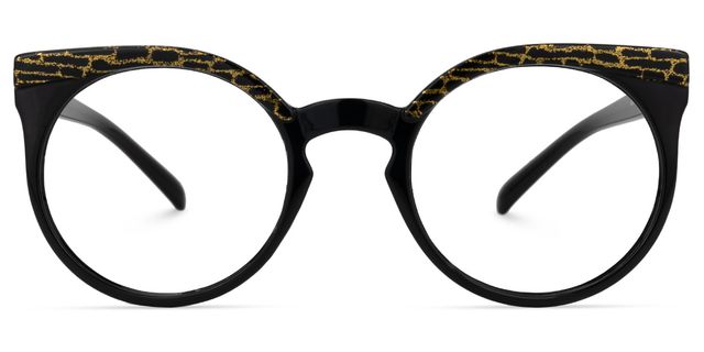 Cabassa Round Black Glasses