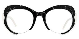 Theresa Geometric Black Glasses0