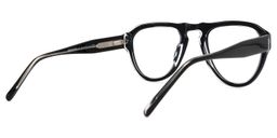 Worsley Geometric Black Glasses3