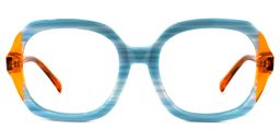 Raquell Square Blue Glasses0
