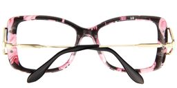 Mamie Butterfly Purple Floral Glasses1