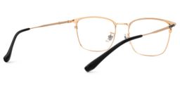 Stanage Browline Gold Glasses3