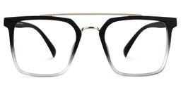 Shumac Square Black-Clear Glasses0