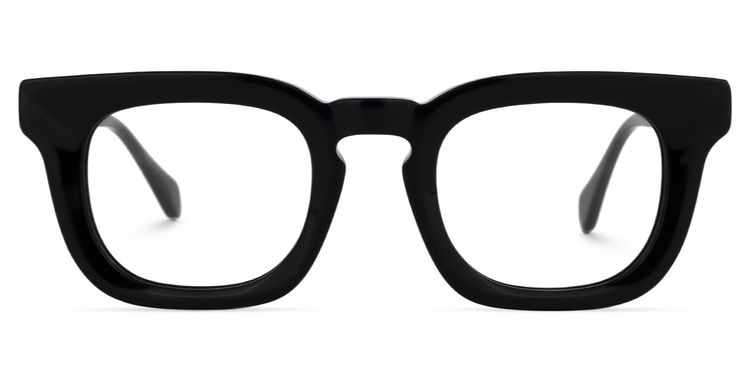 Tenika Square Black Glasses