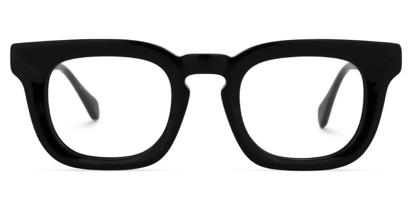 Tenika Square Black Glasses