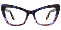Kristie Cateye Purple-Tortoise Glasses0