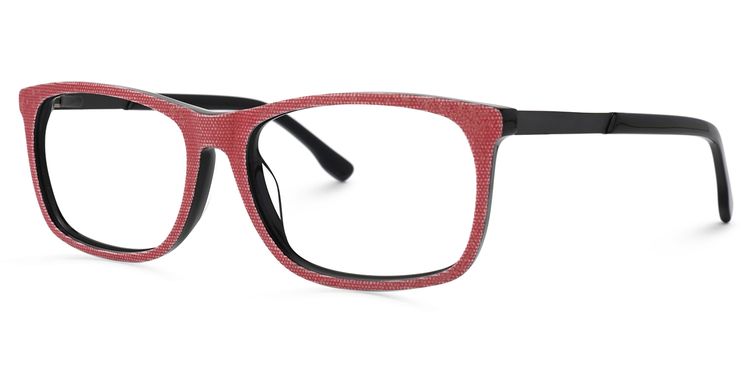 Seabrooks Square Red Glasses