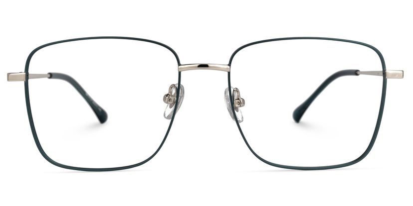 Earlene Square Dark-Green Glasses