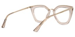 Nandan Cateye Beige Glasses3