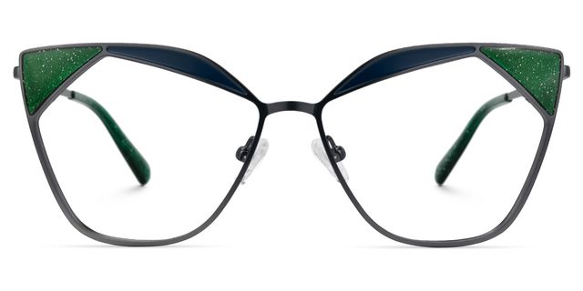 Chaparro Cateye Green Glasses