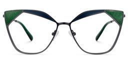 Chaparro Cateye Green Glasses0