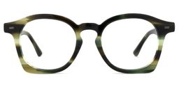 Natilus Round Green-Stripe Glasses0