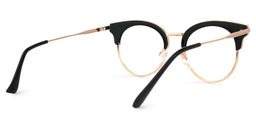 Trellis Browline Black Glasses3