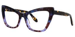 Kristie Cateye Purple-Tortoise Glasses1