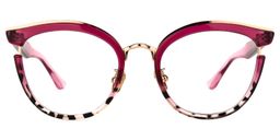 Laraine Red Cat eye Glasses0