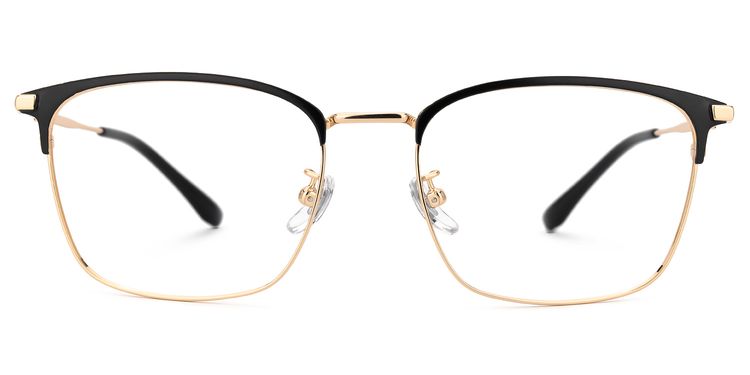 Stanage Browline Gold Glasses