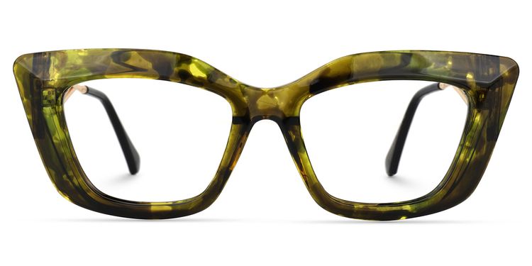 Ferrer Cateye Green-Tortoise Glasses