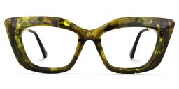 Ferrer Cateye Green-Tortoise Glasses0