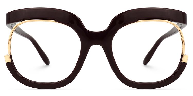 Darice Round Dark-Red Glasses