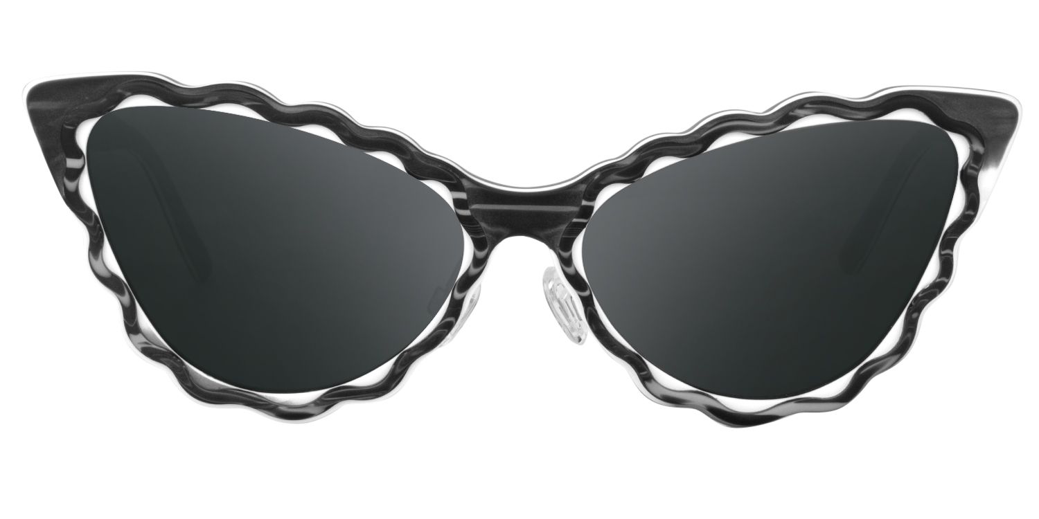 Cat eye Gray Sunglasses | Zeelool Sunglasses0