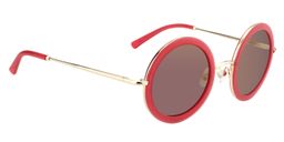 Suzanne Round Red Sunglasses3