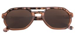 Aherne Aviator Brown Sunglasses1