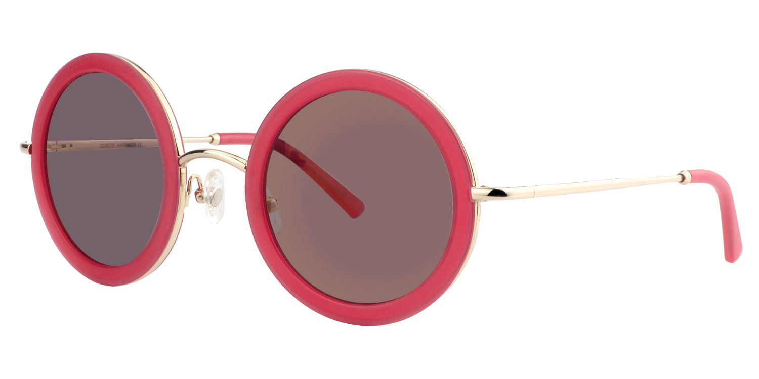 Round Red Sunglasses | Zeelool Sunglasses4