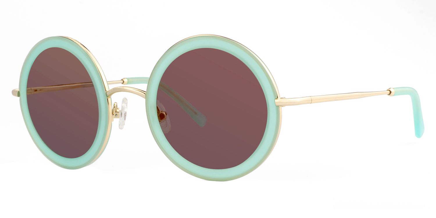 Round Green Sunglasses | Zeelool Sunglasses3