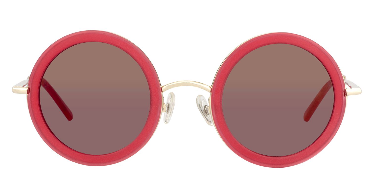 Round Red Sunglasses | Zeelool Sunglasses0