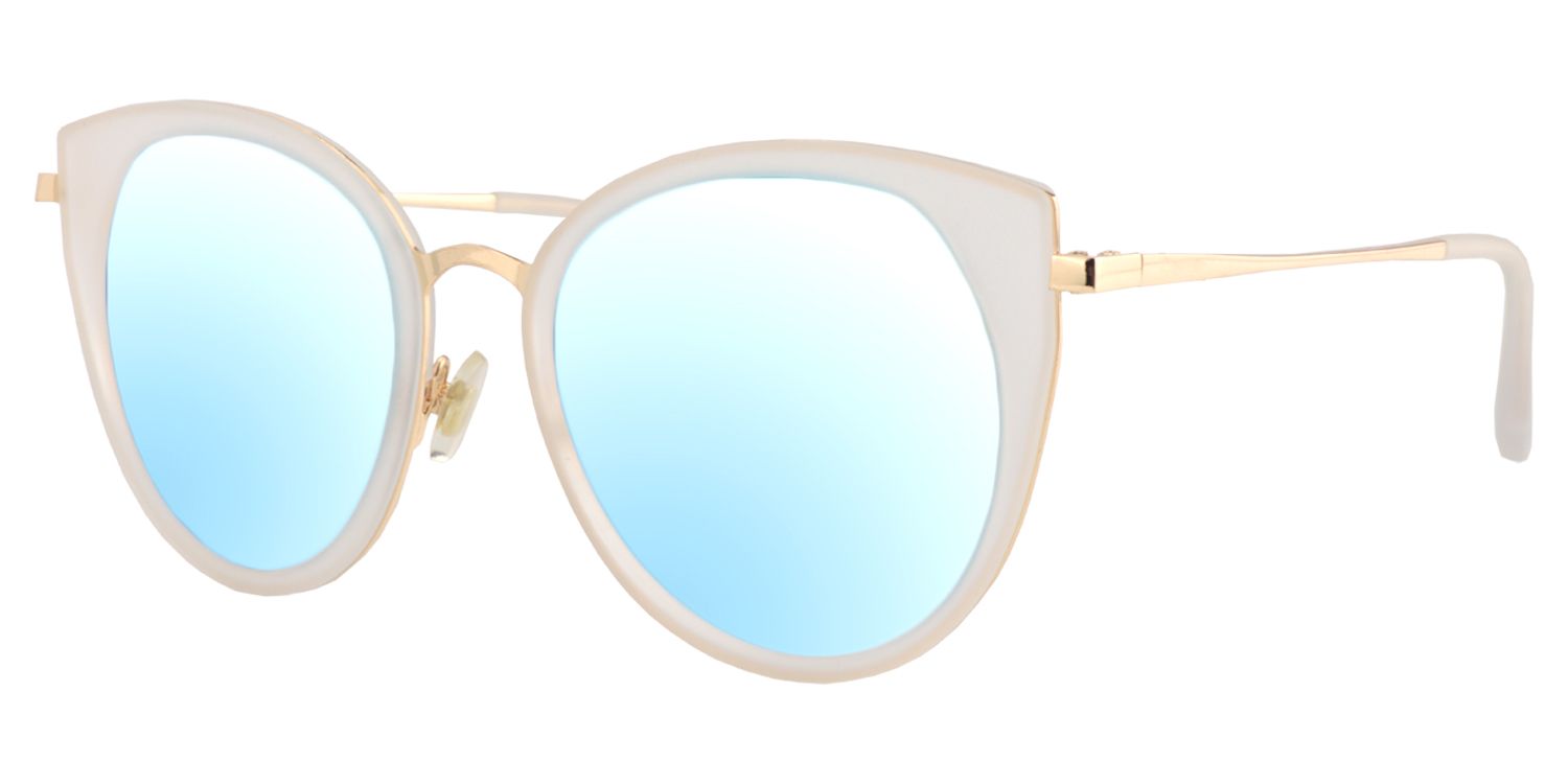 Cat-eye White Sunglasses | Zeelool Sunglasses2