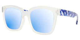 Simona Rectangle White Sunglasses3