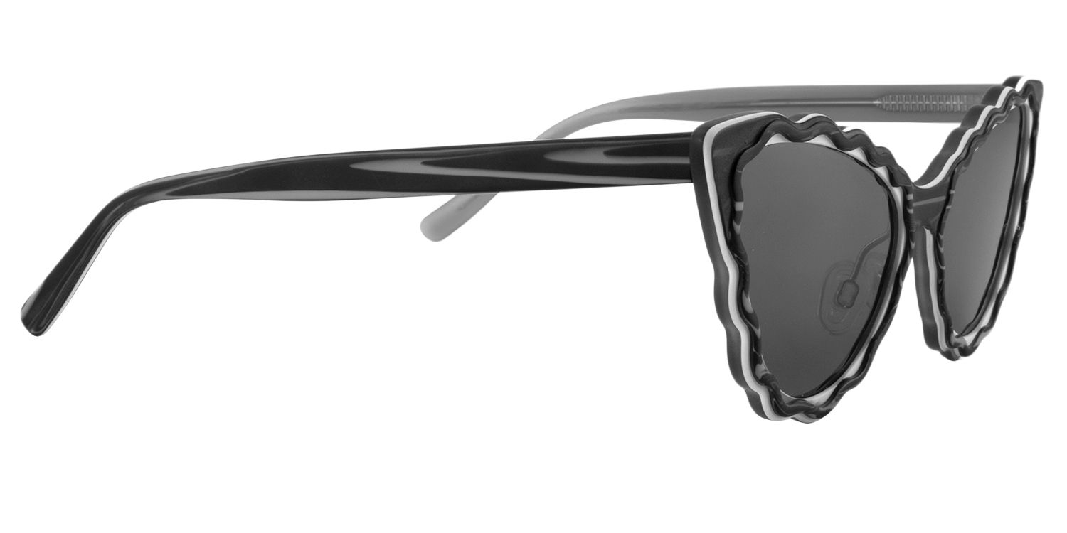 Cat eye Gray Sunglasses | Zeelool Sunglasses4