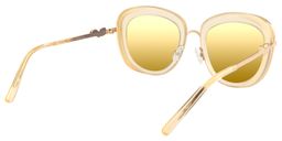 Suzanne Pattern Round Yellow Sunglasses5