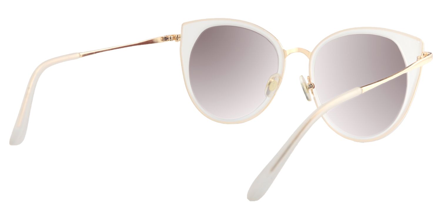 Cat-eye White Sunglasses | Zeelool Sunglasses5