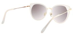 Sebastiane Cat-eye White Sunglasses5