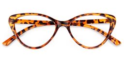 Michaela Cat Eye Tortoise Glasses1