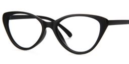 Michaela Cat Eye Black Glasses4