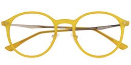 Dolores Round Gold Glasses2