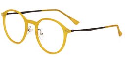 Dolores Round Gold Glasses6