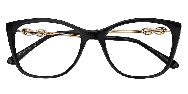 Cateye Black Glasses1