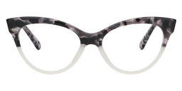 Ingrid Cateye White Glasses0