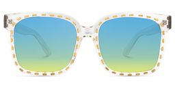 Amador Square Clear Sunglasses0