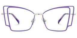 Tapacia Geometric Purple Glasses0