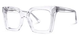 Khadra Clear Square Glasses1