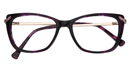 Geraldine Cat Eye Purple Glasses1